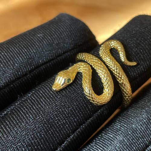 خاتم فضة ثعبان 925