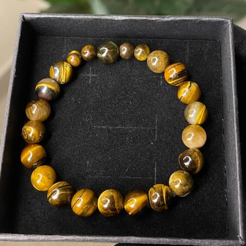 اسوارة من حجر عين النمر الطبيعي