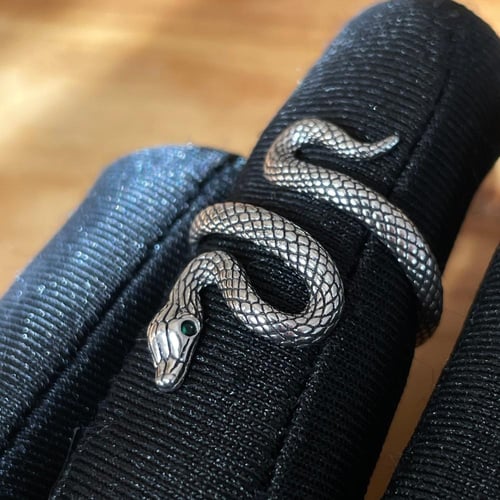 خاتم فضة ثعبان 925