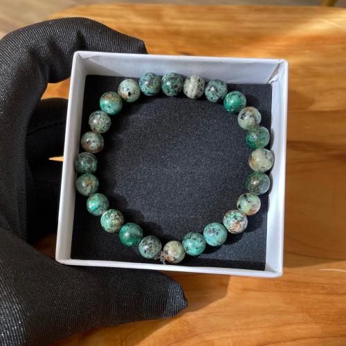 اسوارة من حجر الفيروز الافريقي الطبيعي مقاس الحجر...