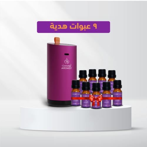 جهاز تعطير السيارة M-10 + بكج 6 عبوات * 10 مل