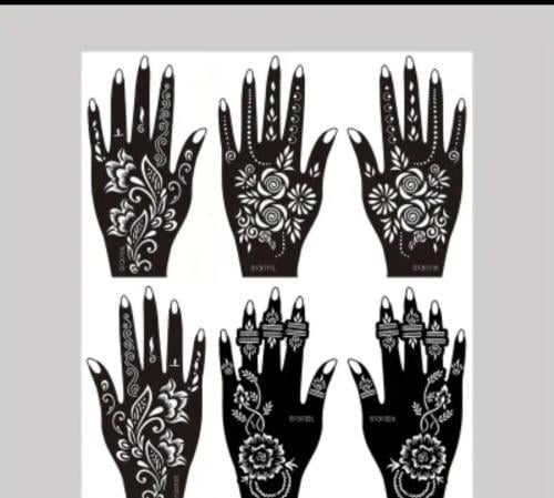 طبعات حناء - شكل اخر لليد