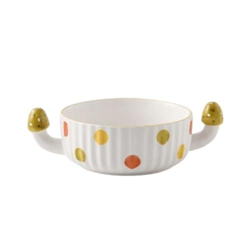 Ceramic bowl "Forest Mushroom" large size | Warm a...