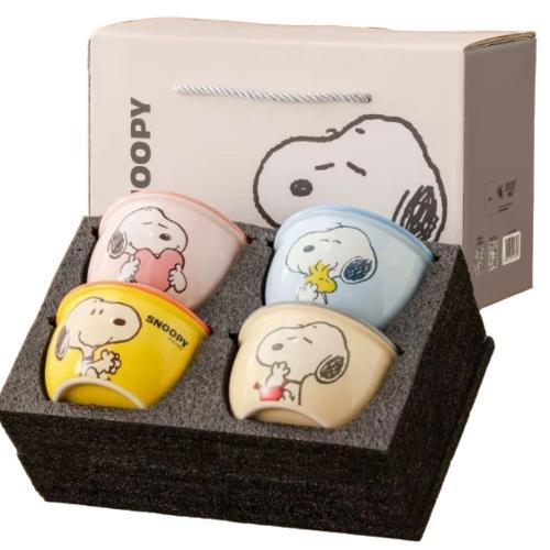 Colored ceramic Zabdiyat "Snowy" set - 4 pieces | Calm pastel colors with a luxurious gift box | Mystery-kitchen