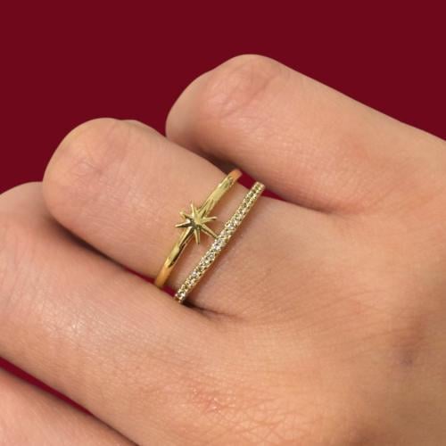 خاتم النجمة ناعم ٢