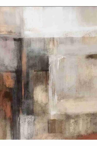 لوحة طباعة طولية تجريدية انعكاسات ضبابية