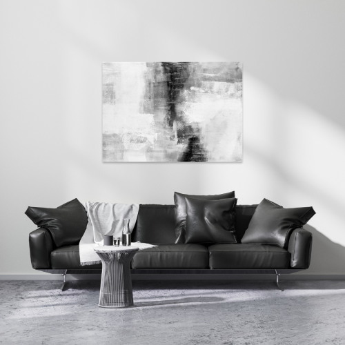 لوحة طباعة طولية تجريدية ظل وضوء