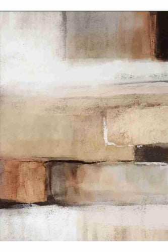 لوحة طباعة طولية تجريدية طبقات لونية