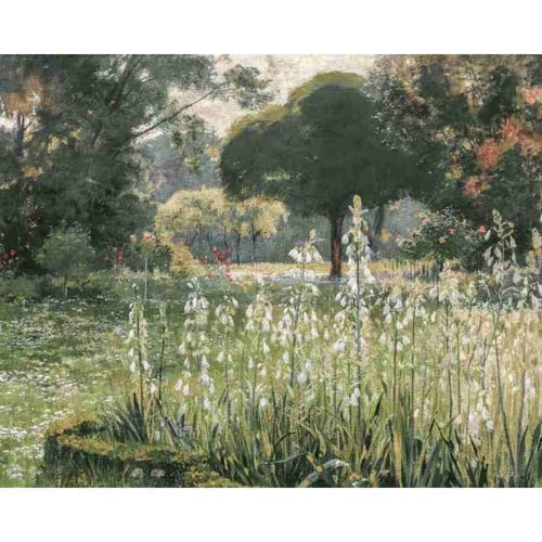 لوحة طباعة عرضية حديقة الربيع