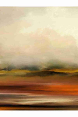 لوحة طباعة طولية تلال رملية