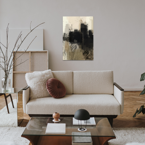 لوحة طباعة طولية مدينة الظلال