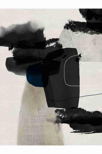 لوحة طباعة طولية تجريد الظلال