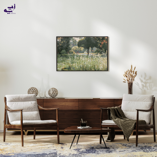 لوحة طباعة عرضية حديقة الربيع