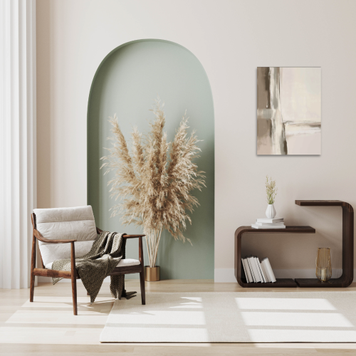 لوحة طباعة طولية تجريدية هدوء الظلال