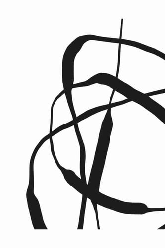 لوحة طباعة طولية خطوط متشابكة