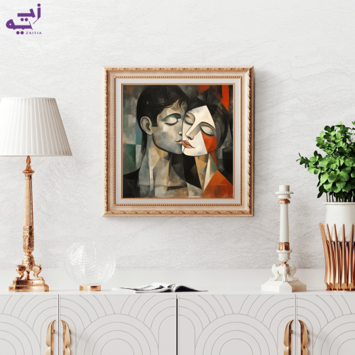 لوحة طباعة مربعة انسجام الأرواح