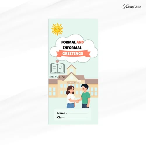 مطوية انجليزي اول متوسط ( Formal and informal gree...