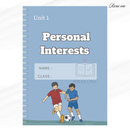 مطوية إنجليزي ( personal interests )