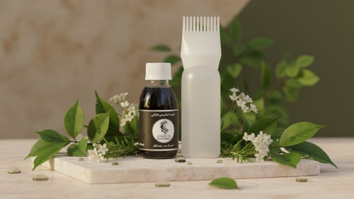 عبوة الزيت الطبيعي المثالي+ موزع الشعر