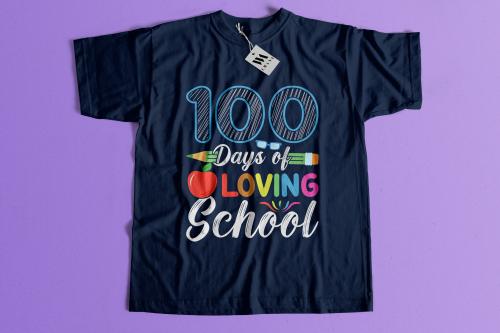 تيشرت 100 يوم دراسي