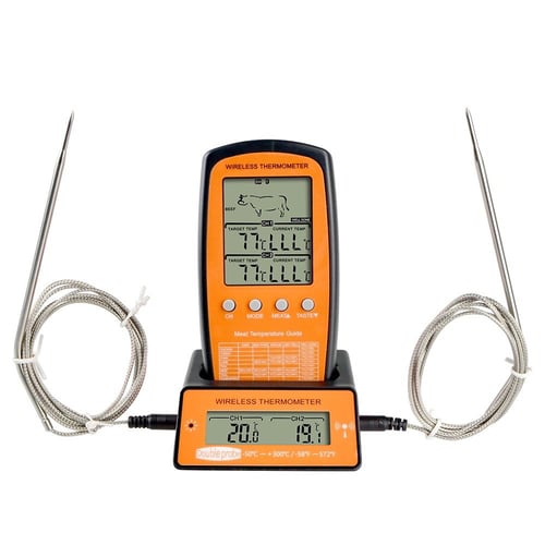 ميزان حرارة “ تِرْمُومِتْر” مزدوج مزود بإضاءة خلفي...