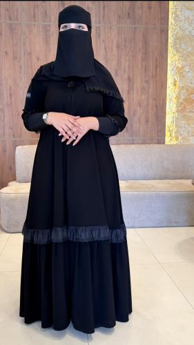 عباية كسرات الدانتيل