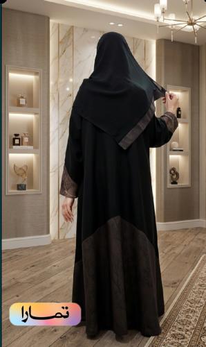 Elegant jacquard abaya