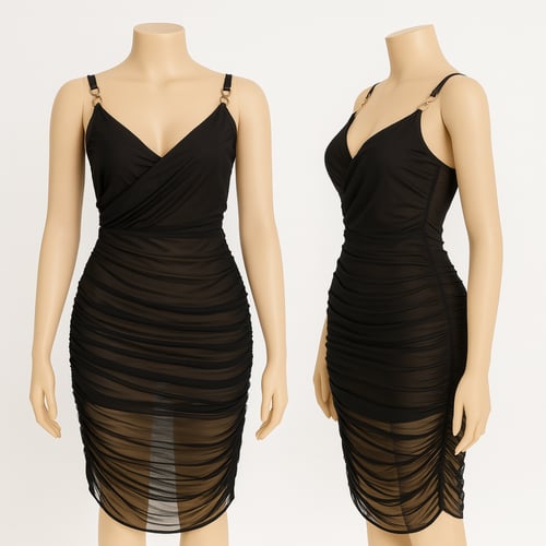 فستان سهرة ميني درابيه