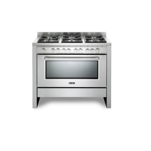 فرن غاز البا 6 عيون 100 سم - ستيل EX 166 FG SA