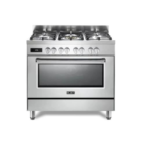 فرن البا غاز وكهرباء 90 سم - 5 عيون - ستيل EX 965...