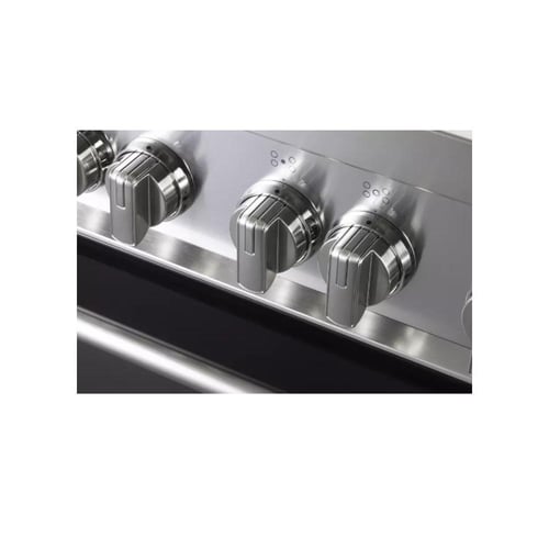 فرن البا غاز وكهرباء 90 سم - 5 عيون - ستيل EX 965...