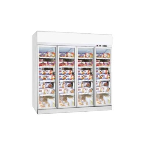 فريزر عمودي بانكول 4باب زجاج - أبيض FD-DF250