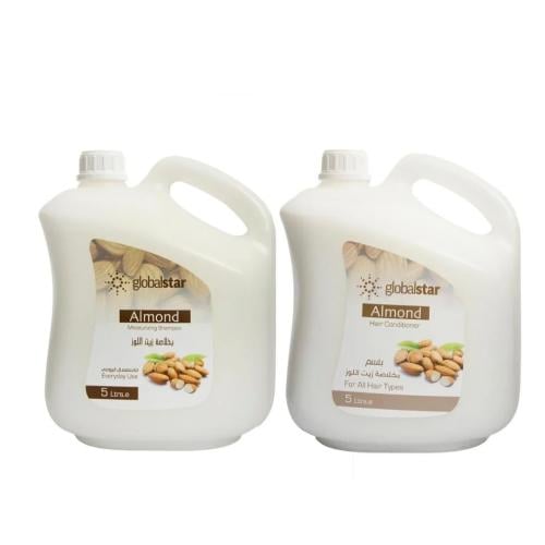 مجموعة جلوبال ستار (شامبو وبلسم) 5 لتر - لوز