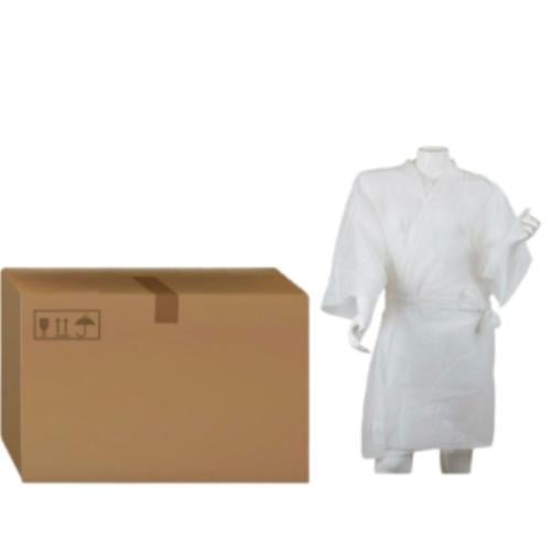 روب باكمام ابيض للاستخدام مرة واحدة كرتون 10 شدات...