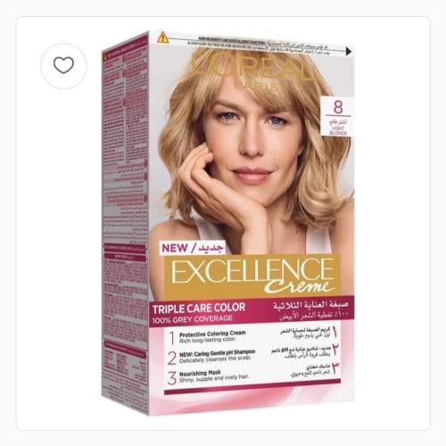 صبغة الشعر اكسلانس كريم لعناية ثلاثية بالشعر من لو...