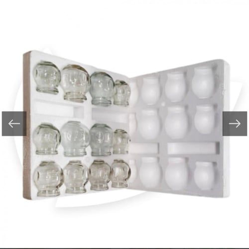 كاسات مساج الهواء الزجاجية. 12 قطعة