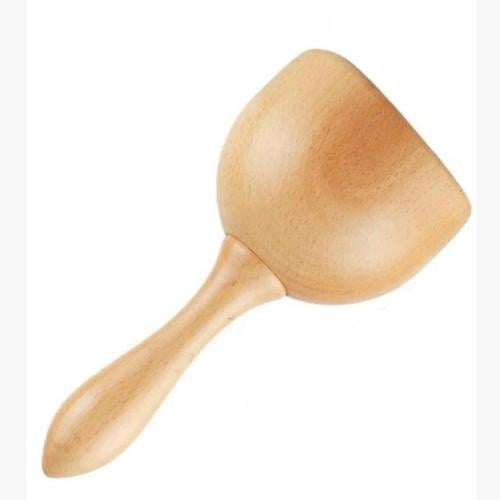 عصا مساج وتليك خشبيه شكل كأس