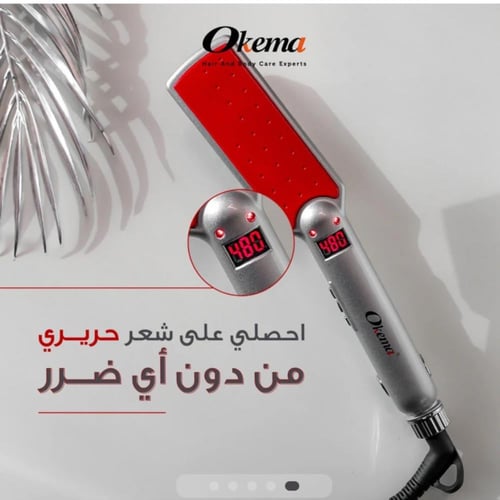 مكواة تمليس الشعر سيراميك من اوكيما - OK-2037