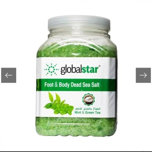 املاح البحر الميت للجسم والقدمين بالنعناع والشاي ا...