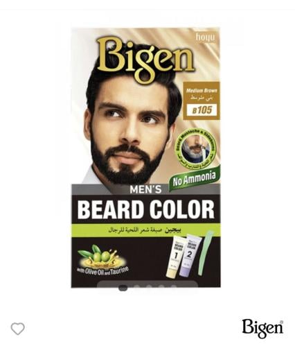 صبغة شعر اللحية للرجال من بيجين - بني متوسط بي 105