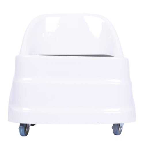 كرسي عاملات ابيض بمقعد اسود من صالون سيستم (موديل...