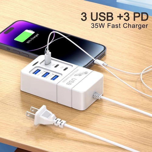 شاحن USB متعدد المنافذ
