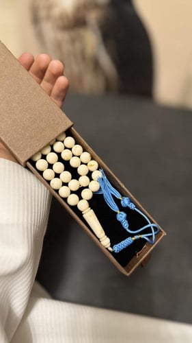 سبحة بكلايت خرز سكري كركوشه ازرق