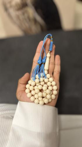 سبحة بكلايت خرز سكري كركوشه ازرق