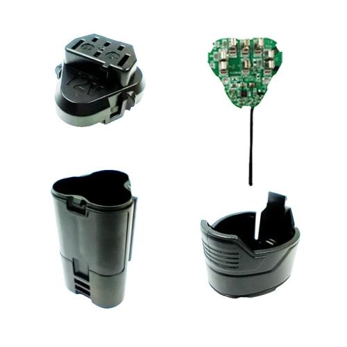 Plastic container for lithium battery