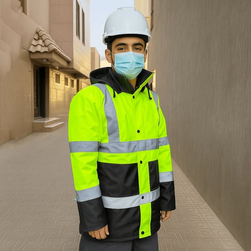 سيفتي جاكيت شتوي عاكس ماركة دلتا بلس | Safety Jack...