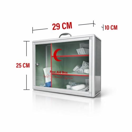 شنطة اسعافات اولية ( فايبر ) مقاس 29 × 25 × 10 سمـ