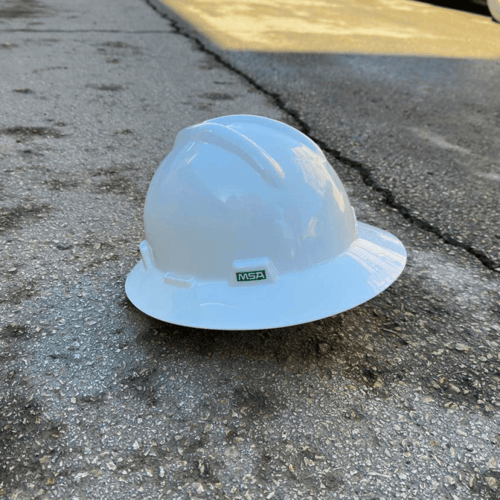 خوذة سيفتي للمهندسين MSA أبيض دائرية Safety Helmet