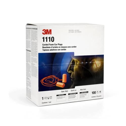 سدادات أذن عازلة للصوت 3M كرتون 100 زوج