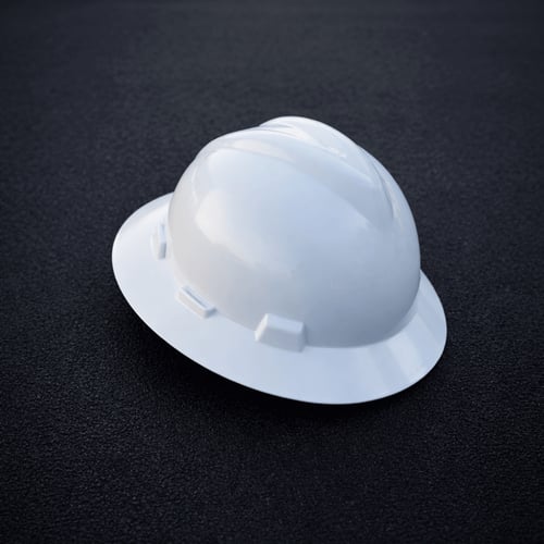 خوذة سيفتي للمهندسين MSA أبيض دائرية Safety Helmet